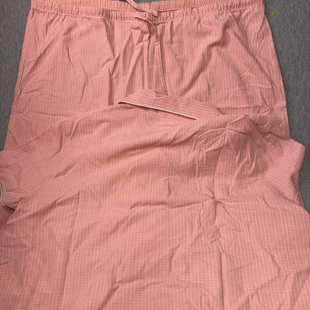 Old Navy Women's Pajama Set Pink Check Button Front Sleepwear Lounge Set SizeL